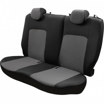 5 999 р. Комплект чехлов для сидений (РЗСиС 50/50, 2П жаккард) Дублин Lord Autofashion  Chery Tiggo T11 (2005-2013) дорестайлинг (черный, вставка зигзаг серый, строчка  черная)  с доставкой в г. Керчь. Увеличить фотографию 4