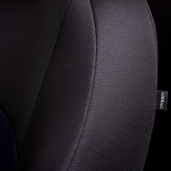 5 999 р. Комплект чехлов для сидений (РЗСиС 60/40 2Г жаккард) Дублин Lord Autofashion  Chevrolet Niva  2123 (2002-2020) дорестайлинг, рестайлинг (черный, вставка Ёж синий, строчка черная)  с доставкой в г. Керчь. Увеличить фотографию 9