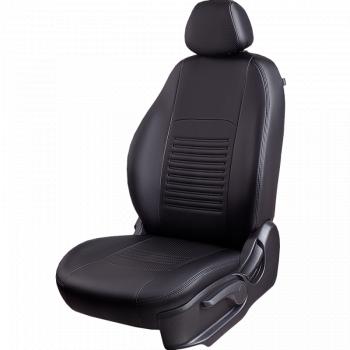 6 749 р. Чехлы для сидений (РЗС60/4, Экокожа Илана+Орегон) ТУРИН Lord Auto  Geely GC6 (2014-2017) (черный)  с доставкой в г. Керчь. Увеличить фотографию 2