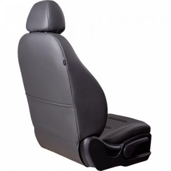 7 999 р. Комплект чехлов для сидений (ЦЗС 3Г Орегон) ТУРИН-2 Lord Autofashion  Nissan Almera  G15 (2012-2019) седан (серый, вставка серая+черная, строчка серая)  с доставкой в г. Керчь. Увеличить фотографию 4