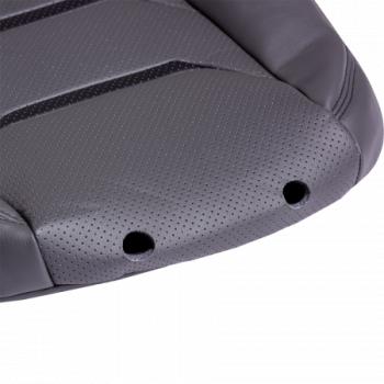 7 999 р. Комплект чехлов для сидений (ЦЗС 3Г Орегон) ТУРИН-2 Lord Autofashion  Nissan Almera  G15 (2012-2019) седан (серый, вставка серая+черная, строчка серая)  с доставкой в г. Керчь. Увеличить фотографию 6