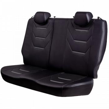 16 499 р. Комплект чехлов для сидений (ЦЗС 3Г Орегон) ТУРИН-2 Lord Autofashion  Nissan Almera  G15 (2012-2019) седан (черный, вставка черная+серая,  строчка серая)  с доставкой в г. Керчь. Увеличить фотографию 4