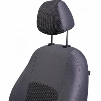 5 899 р. Комплект чехлов для сидений (ЦЗС 2П+1Г Жаккард) ДУБЛИН Lord Autofashion Renault Duster HS рестайлинг (2015-2021) (серый, вставка Сеул серая)  с доставкой в г. Керчь. Увеличить фотографию 10