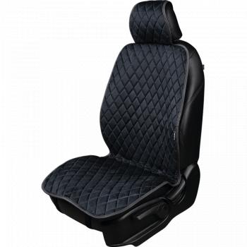 1 879 р. Накидка (2 места Хами) АЛЯСКА ст РОМБ Lord Autofashion   (черный, строчка синяя)  с доставкой в г. Керчь. Увеличить фотографию 2