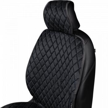 1 879 р. Накидка (2 места Хами) АЛЯСКА ст РОМБ Lord Autofashion   (черный, строчка черная)  с доставкой в г. Керчь. Увеличить фотографию 3