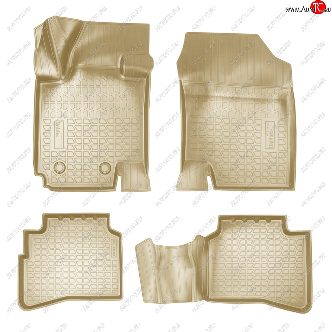 3 399 р. Коврики салонные Norplast JAC JS4 (2021-2025) (бежевый)  с доставкой в г. Керчь