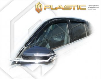 2 259 р. Дефлектора окон CA-Plastic Geely Monjaro (2022-2025) (серия Сlassic полупрозрачный, без хром. молдинга)  с доставкой в г. Керчь. Увеличить фотографию 2
