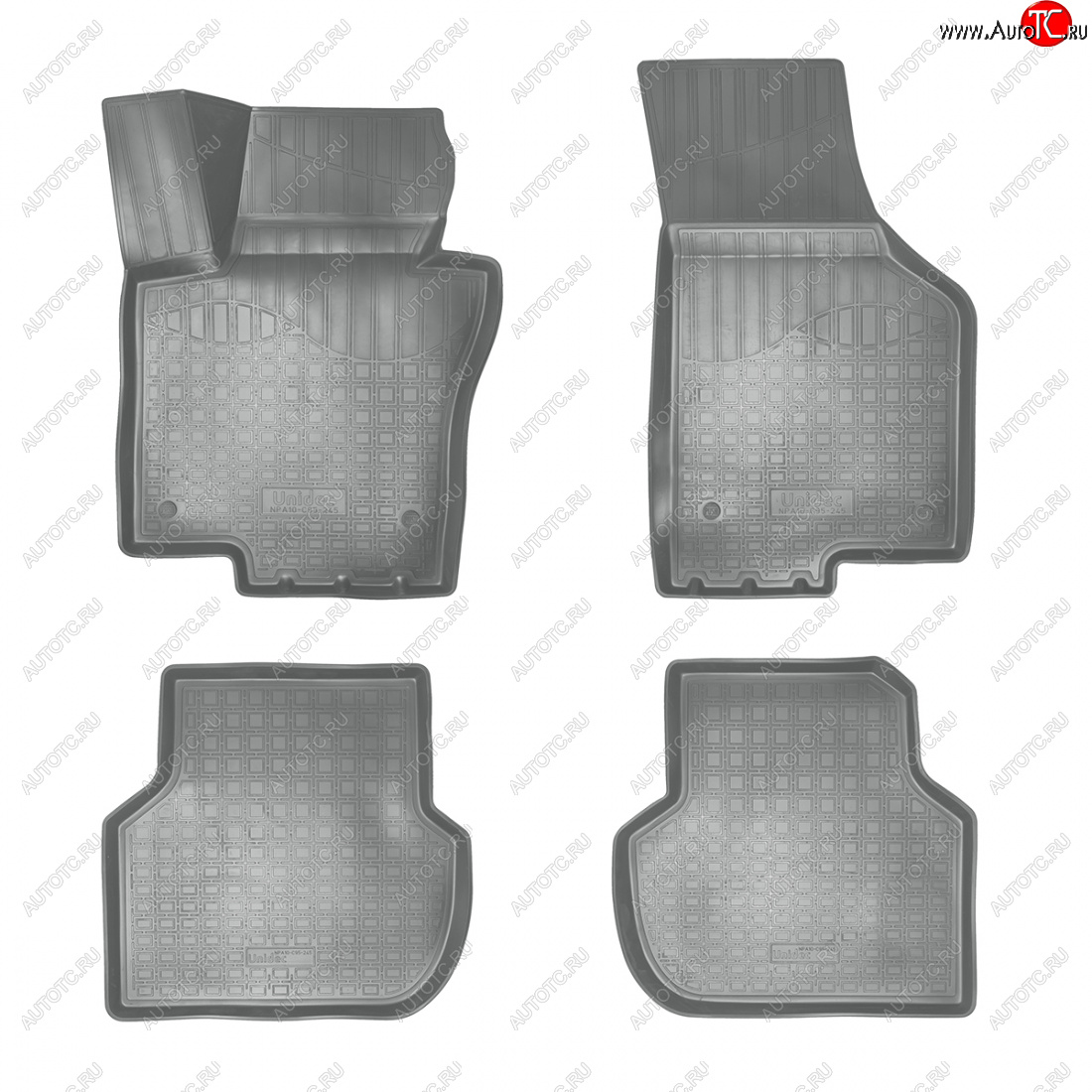 3 179 р. Коврики салонные 3D Norplast  Volkswagen Jetta  A6 (2015-2018) седан рестайлинг (серый)  с доставкой в г. Керчь