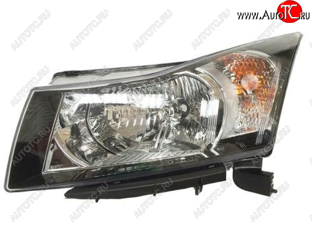 8 349 р. Левая фара (c электрокорректором) DEPO  Chevrolet Cruze  J300 (2009-2012) седан дорестайлинг  с доставкой в г. Керчь