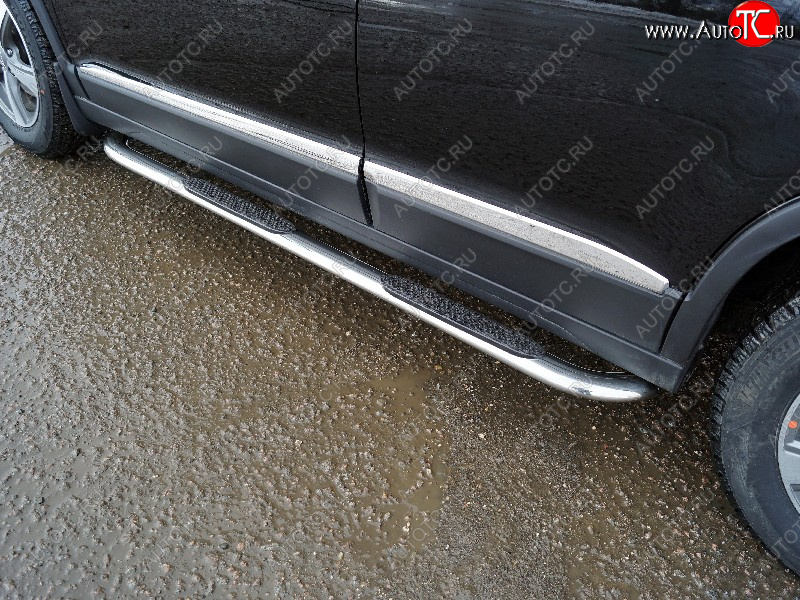 34 749 р. Пороги овальные гнутые с накладкой 75х42 мм ТСС Тюнинг  Haval M6 (2021-2025) (серые)  с доставкой в г. Керчь