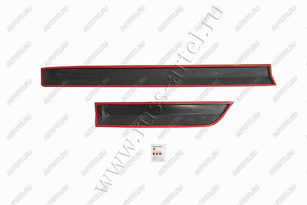 4 839 р. Молдинги на двери Русская Артель  Hyundai Solaris  HCR (2020-2022) седан рестайлинг (глянец под покраску)  с доставкой в г. Керчь