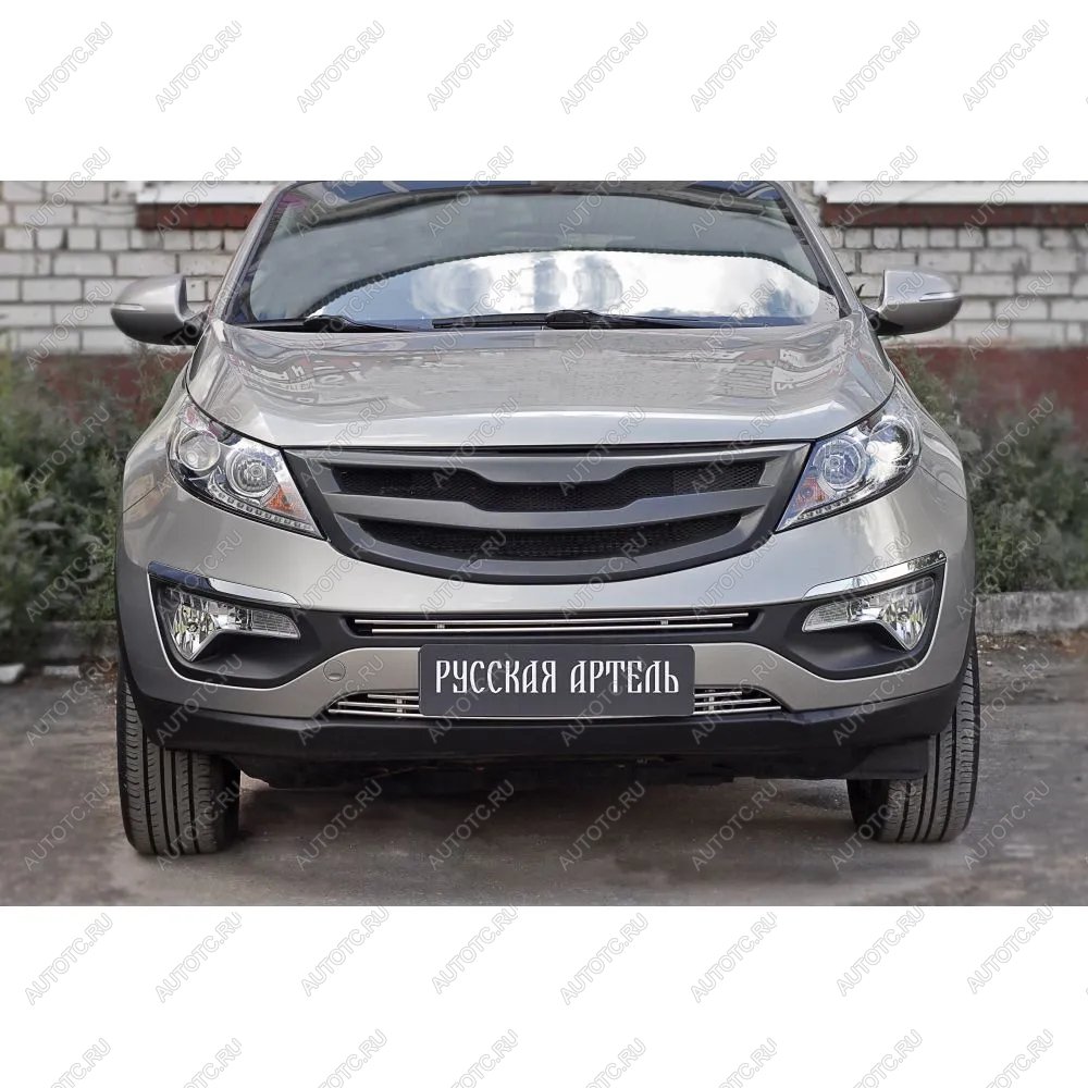 5 799 р. Решетка радиатора (вариант 2) Русская Артель  KIA Sportage  3 SL (2010-2014) дорестайлинг (глянец под покраску)  с доставкой в г. Керчь