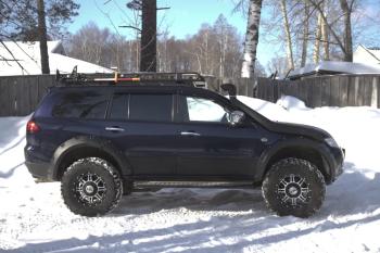 Расширители колесных арок (вынос 60 мм) Русская Артель Mitsubishi Pajero Sport PB дорестайлинг (2008-2013)