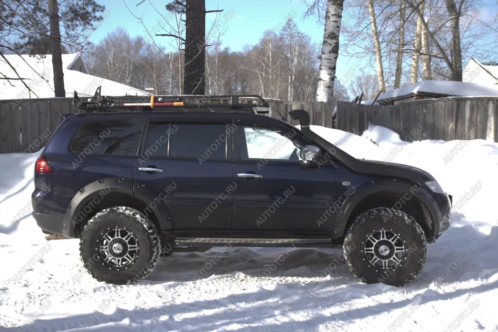 27 549 р. Расширители колесных арок (вынос 60 мм) Русская Артель  Mitsubishi Pajero Sport  PB (2008-2013) дорестайлинг (шагрень)  с доставкой в г. Керчь