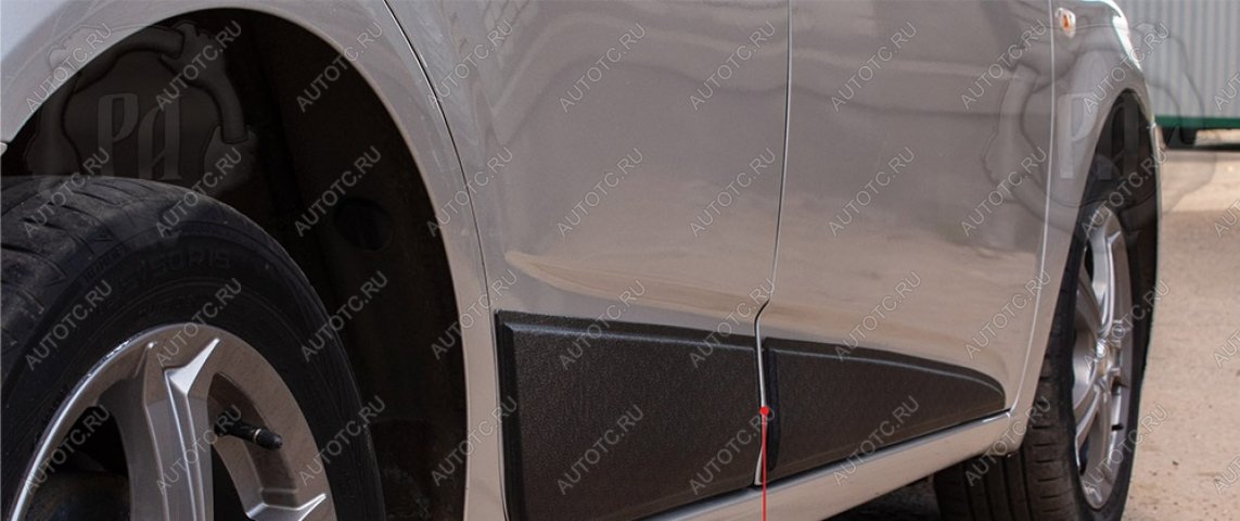 1 049 р. Молдинг двери задний правый Русская Артель Chevrolet Aveo T300 седан (2011-2015) (глянец под покраску)  с доставкой в г. Керчь