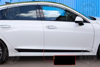 Молдинг двери передний правый Русская Артель KIA K5  DL (2019-2022) (глянец под покраску)