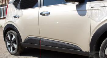 Молдинг двери передний правый Русская Артель KIA Soul  SK3 (2018-2022) (глянец под покраску)