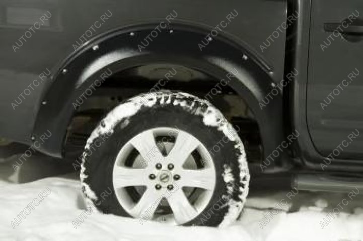 5 399 р. Расширители колесных арок (задний правый) Русская Артель   Nissan Navara  2 D40 (2004-2010) дорестайлинг (шагрень)  с доставкой в г. Керчь