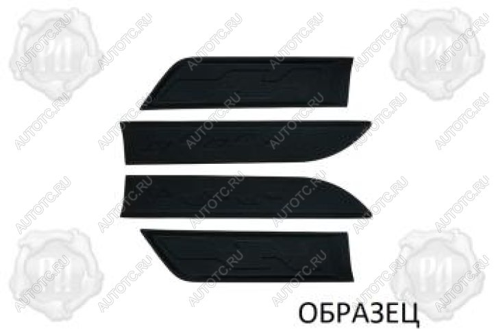1 579 р. Молдинг двери задний правый широкий Русская Артель  Nissan Navara  2 D40 (2004-2010) дорестайлинг (глянец под покраску)  с доставкой в г. Керчь