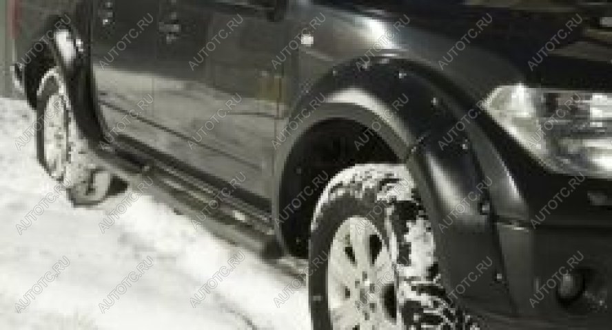 5 399 р. Расширители колесных арок (передний правый) Русская Артель  Nissan Navara  2 D40 (2010-2016) рестайлинг (глянец под покраску)  с доставкой в г. Керчь