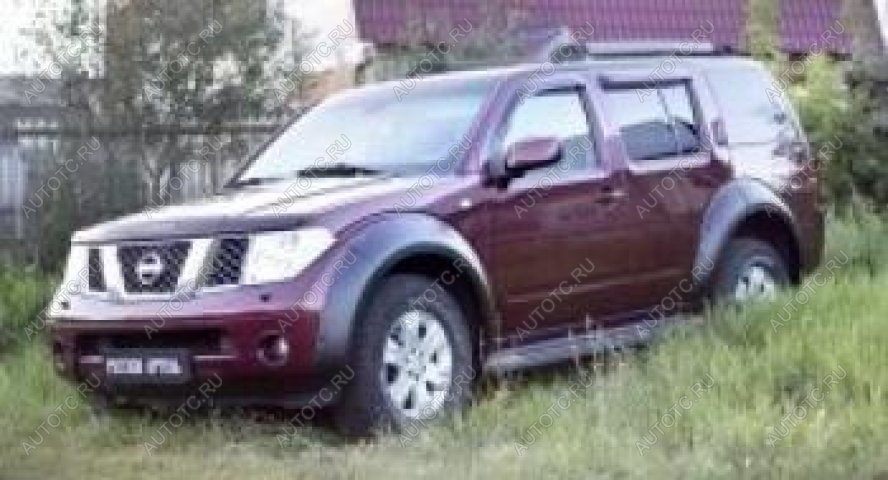 5 399 р. Расширители колесных арок (передний левый) Русская Артель   Nissan Pathfinder  R51 (2009-2014) рестайлинг (шагрень)  с доставкой в г. Керчь