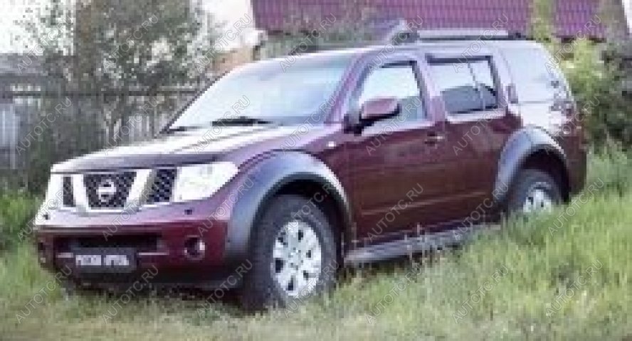 5 399 р. Расширители колесных арок (задний левый) Русская Артель  Nissan Pathfinder  R51 (2009-2014) рестайлинг (шагрень)  с доставкой в г. Керчь