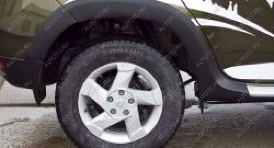 2 429 р. Расширители колесных арок (задний левый) Русская Артель  Renault Duster  HS (2015-2021) рестайлинг (шагрень)  с доставкой в г. Керчь