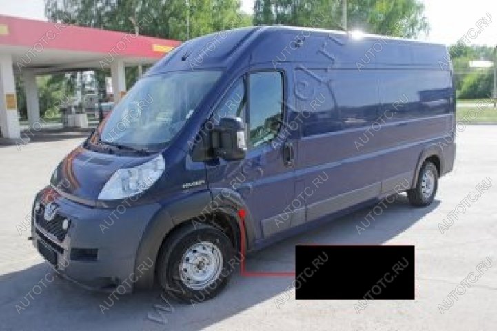 4 899 р. Расширитель колесных арок (передний правый) Русская Артель  Fiat Ducato  250 (2006-2014) (шагрень)  с доставкой в г. Керчь