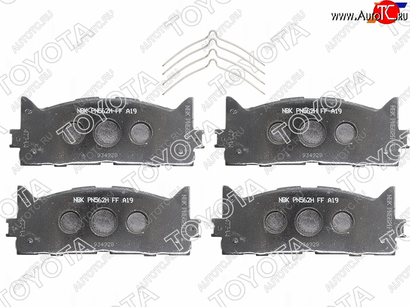 9 449 р. Колодки тормозные передние FR-FL SAT Toyota Camry XV40 дорестайлинг (2006-2008)  с доставкой в г. Керчь