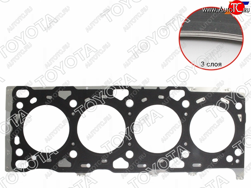 4 999 р. Прокладка ГБЦ TOYOTA HiluxFortuner 1-2GDFTV 15- TOYOTA 11115-0E020-C0  с доставкой в г. Керчь