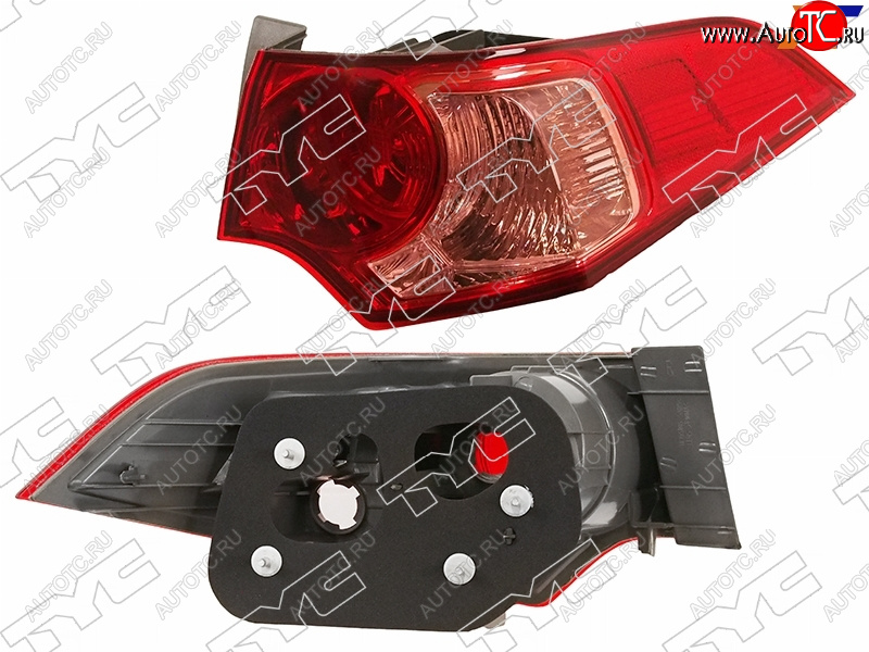 7 599 р. Фонарь задний правый (внешний) TYC  Honda Accord  8 CU (2011-2013) седан рестайлинг (розовый)  с доставкой в г. Керчь
