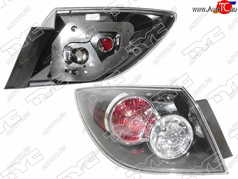4 649 р. Фонарь задний левый (внешний) TYC  Mazda 3/Axela  BK (2006-2009) рестайлинг седан, рестайлинг, хэтчбэк  с доставкой в г. Керчь