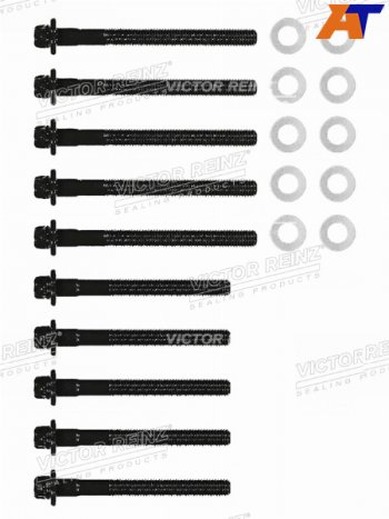 Комплект болтов ГБЦ RENAULTNISSAN LOGANSANDERO K7JK7M VICTOR REINZ 14-32089-01