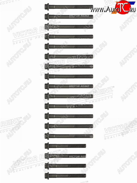 4 099 р. Комплект болтов ГБЦ TOYOTA 2L#T3L5L 90  (18 штук) VICTOR REINZ 14-55000-01  с доставкой в г. Керчь