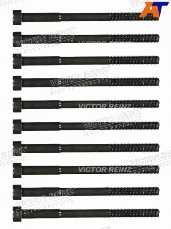 2 499 р. Комплект болтов ГБЦ TOYOTA 1-4ZZFE (10 штук) VICTOR REINZ 14-55035-01  с доставкой в г. Керчь. Увеличить фотографию 1