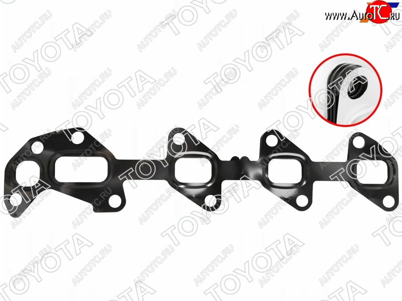 3 999 р. Прокладка выпускного коллектора 1VDFTV RH LAND CRUISER J7#J20#LEXUS LX450D 15- TOYOTA 17173-51020  с доставкой в г. Керчь