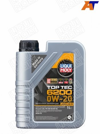2 699 р. Масло моторное LIQUI MOLY Top Tec 6200 0W-20 C5 1л LIQUI MOLY 20787  с доставкой в г. Керчь. Увеличить фотографию 1