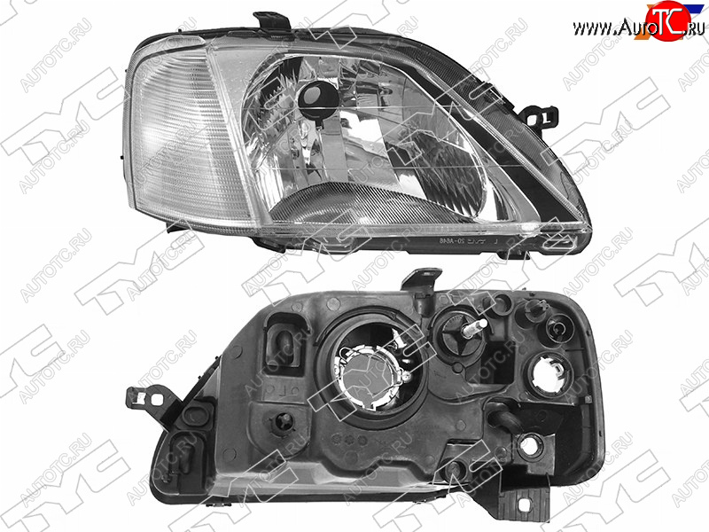 3 999 р. Фара правая (под корректор, хрусталь) TYC  Renault Logan  1 (2004-2010) дорестайлинг  с доставкой в г. Керчь