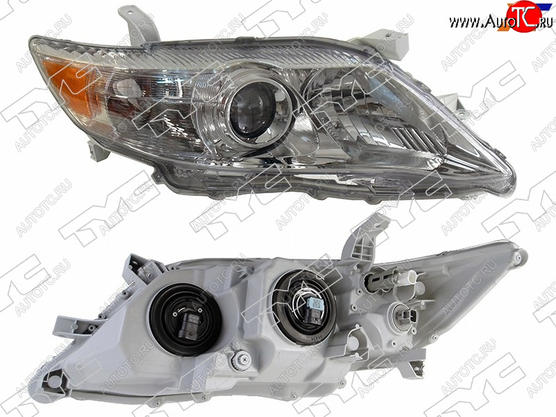 21 849 р. Фара правая (без корректора, темная, Евросвет) TYC  Toyota Camry  XV40 (2009-2011) рестайлинг  с доставкой в г. Керчь