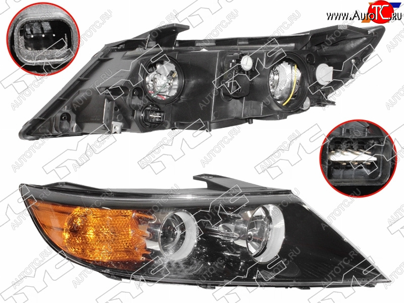16 549 р. Фара правая (галоген, с корректором) TYC KIA Sorento XM дорестайлинг (2009-2012)  с доставкой в г. Керчь