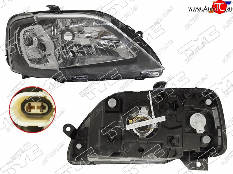 5 699 р. Фара правая (под корректор) TYC  Renault Logan  1 (2004-2010) дорестайлинг  с доставкой в г. Керчь
