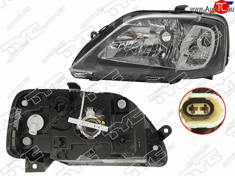 5 699 р. Фара левая (под корректор) TYC  Renault Logan  1 (2004-2010) дорестайлинг  с доставкой в г. Керчь
