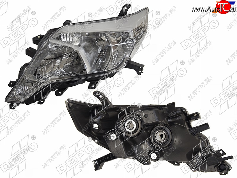 10 249 р. Фара TOYOTA LAND CRUISER PRADO 150 13-17 LH галоген, под корректор (Евросвет)                        DEPO 212-11Y2L-LD-EM  с доставкой в г. Керчь