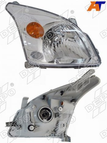 12 999 р. Фара Toyota Land Cruiser Prado (J120) 02-09 (Справа Галоген под электрокорректор) DEPO 212-11D7R-LD-EM  с доставкой в г. Керчь. Увеличить фотографию 1