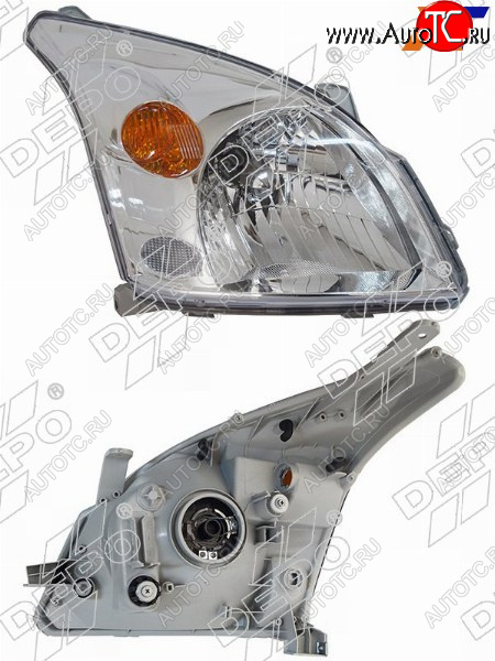 12 999 р. Фара Toyota Land Cruiser Prado (J120) 02-09 (Справа Галоген под электрокорректор) DEPO 212-11D7R-LD-EM  с доставкой в г. Керчь