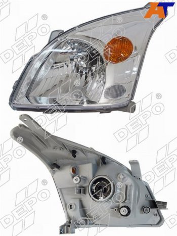 12 999 р. Фара Toyota Land Cruiser Prado (J120) 02-09 (Слева Галоген под электрокорректор) DEPO 212-11D7L-LD-EM  с доставкой в г. Керчь. Увеличить фотографию 1
