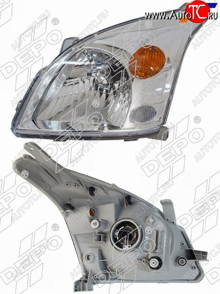 12 999 р. Фара Toyota Land Cruiser Prado (J120) 02-09 (Слева Галоген под электрокорректор) DEPO 212-11D7L-LD-EM  с доставкой в г. Керчь