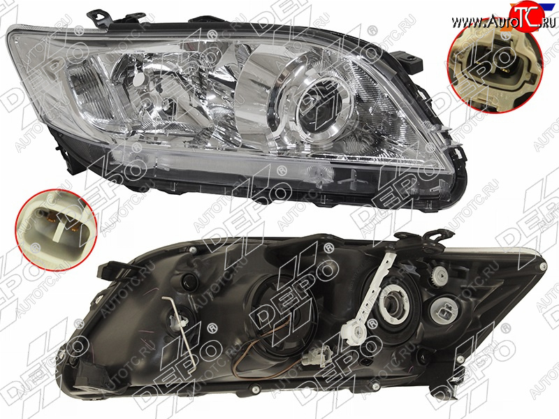 13 799 р. Фара TOYOTA RAV4 10-13 RH (Евросвет) DEPO 212-11Q9R-LD-EM  с доставкой в г. Керчь
