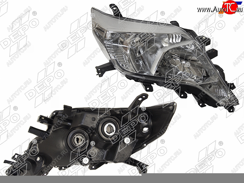 9 299 р. Фара TOYOTA LAND CRUISER PRADO 150 13-17 RH галоген, под корректор (Евросвет)                        DEPO 212-11Y2R-LD-EM  с доставкой в г. Керчь