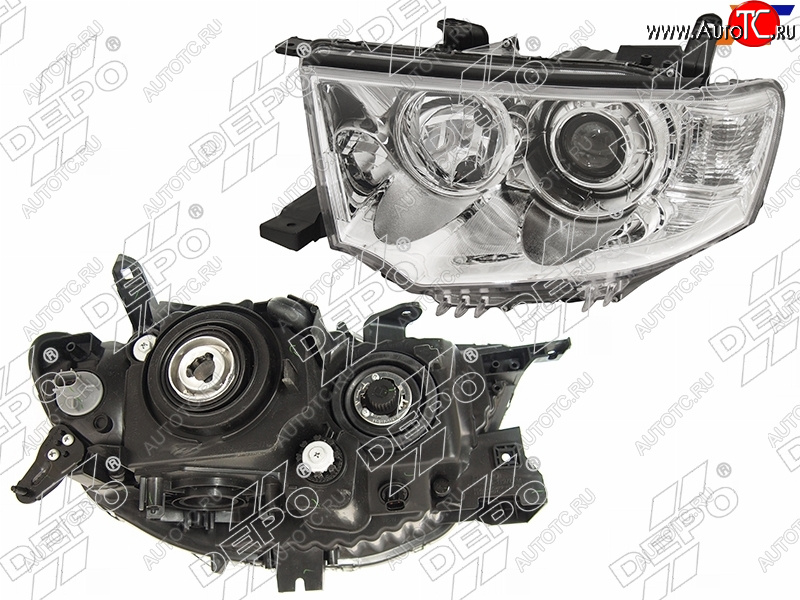 16 349 р. Фара MITSUBISHI PAJERO SPORT 08-17L200 13-16 LH не ксенон                                           DEPO 214-1197L-LD-EM  с доставкой в г. Керчь